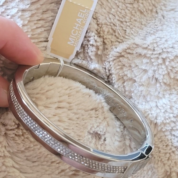 Michael Kors Jewelry - SOLD NWT Michael Kors Silver Pave Bracelet